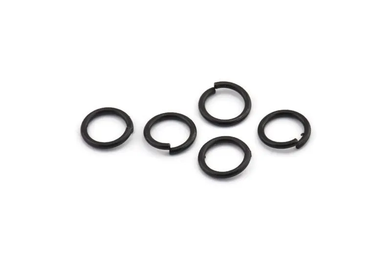 12mm Jump Ring - 24 Oxidized Black Brass Jump Rings (12x1.5mm) D0232 H0029