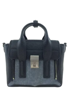 3.1 Phillip Lim Pashli Mini Leather Denim Satchel Bag