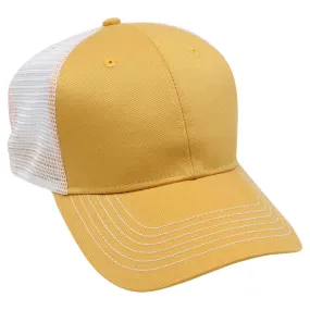 AHEAD Butterscotch/White Laid Back Chino Trucker Cap