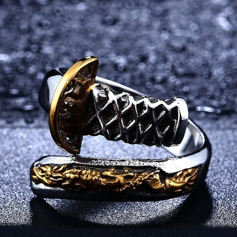 Amakuni's Dragon Katana Ring