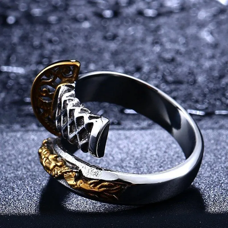 Amakuni's Dragon Katana Ring