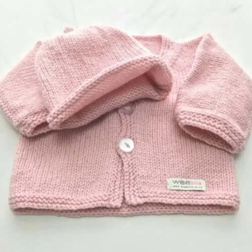 Baby Cardigan and Beanie Set