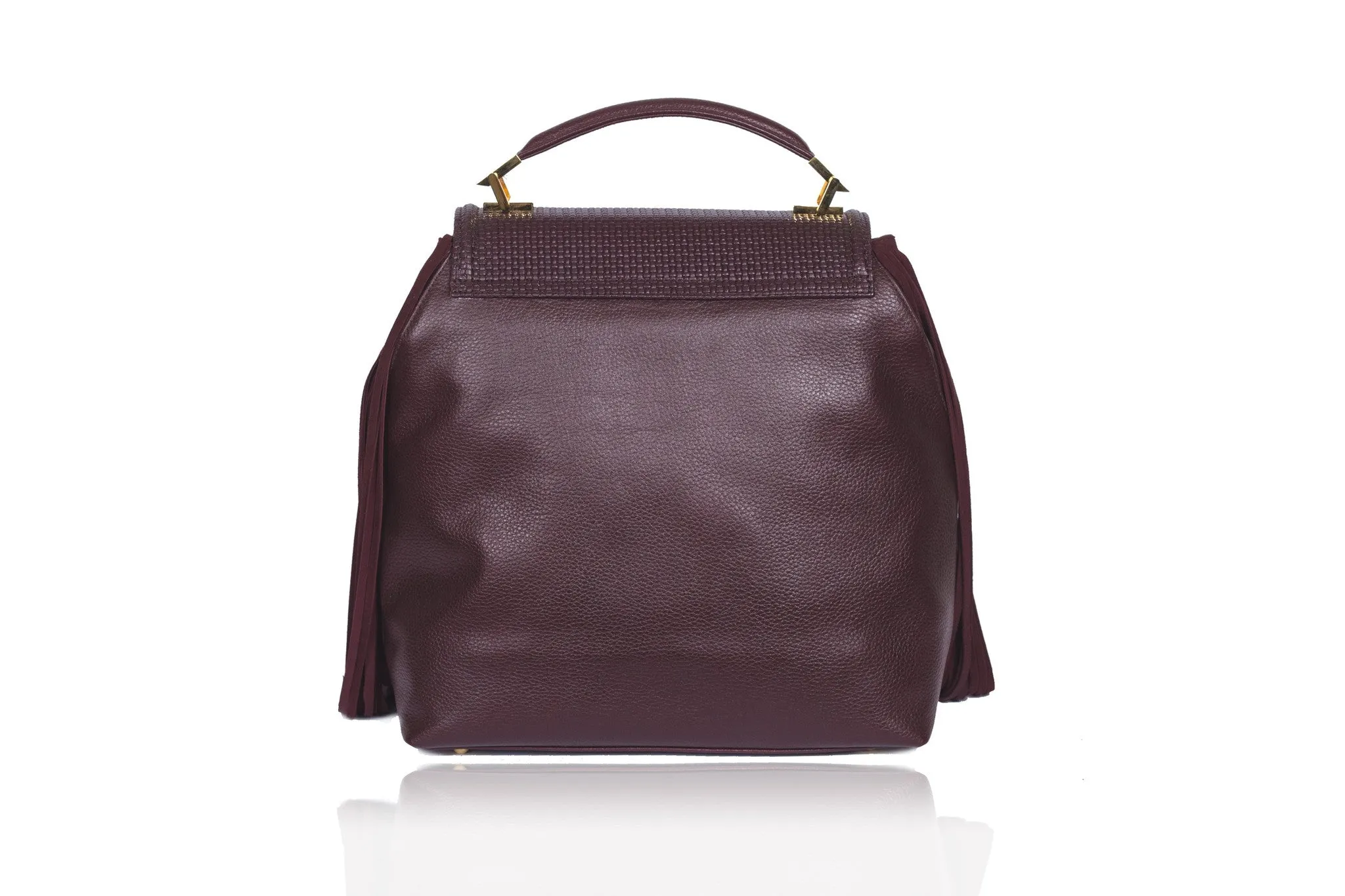 Bordeaux Becky Medium Satchel