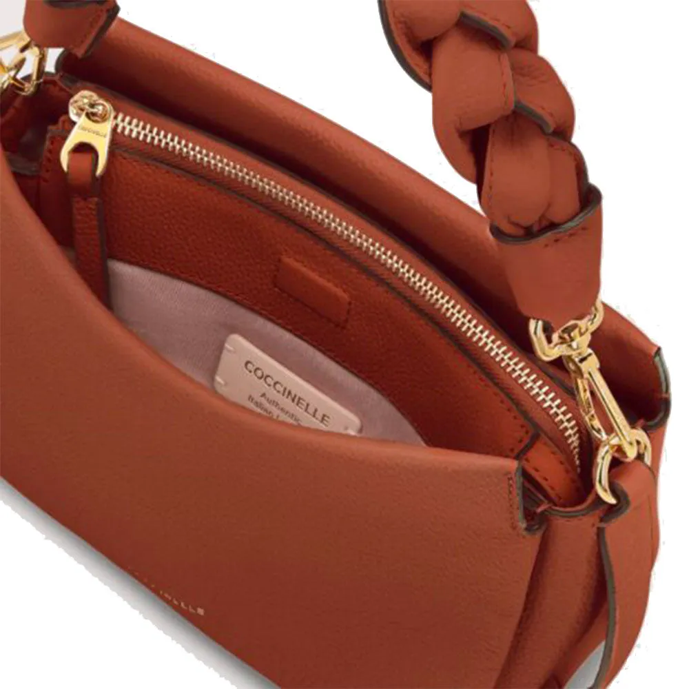 Borsa Donna a Mano COCCINELLE in Pelle Linea Boheme Small colore Acero