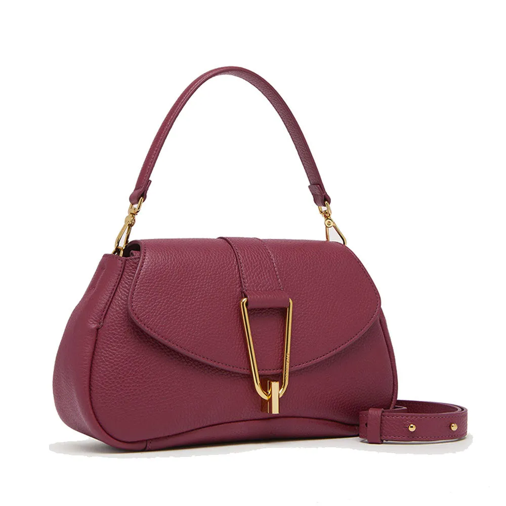 Borsa Donna a Mano con Tracolla COCCINELLE in Pelle linea Himma colore Garnet Red