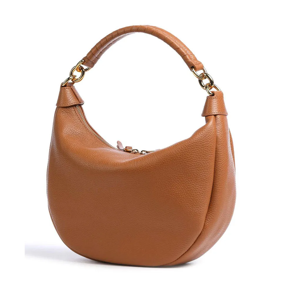 Borsa Donna a Spalla COCCINELLE in Pelle Linea Maelody Colore Caramel Misura Piccola