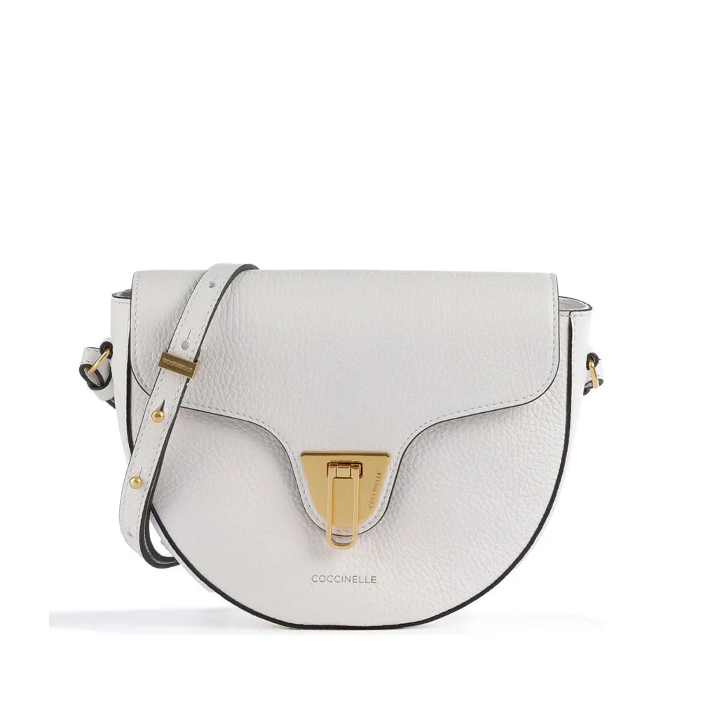 Borsa Donna a Tracolla COCCINELLE in Pelle linea Beat Soft Mini colore Brillant White