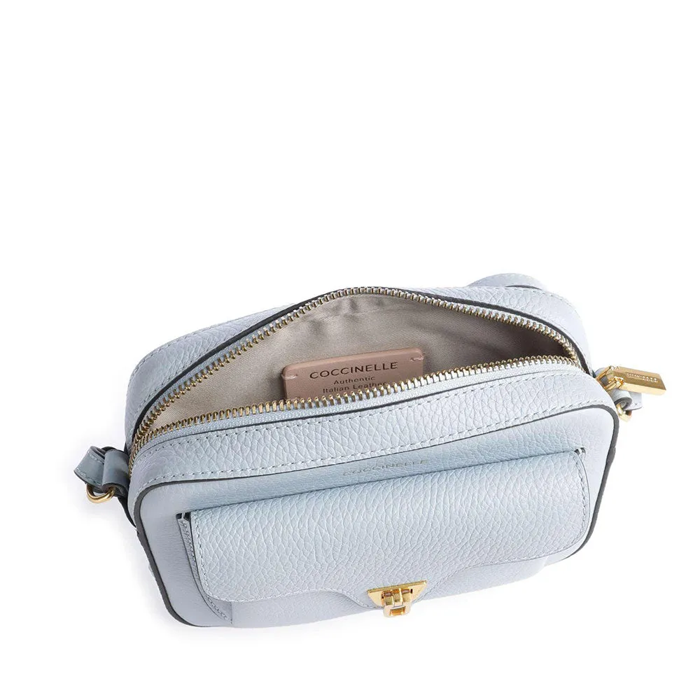 Borsa Donna a Tracolla COCCINELLE in Pelle Mist Blue linea Beat Soft Mini