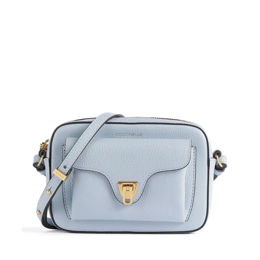 Borsa Donna a Tracolla COCCINELLE in Pelle Mist Blue linea Beat Soft Mini