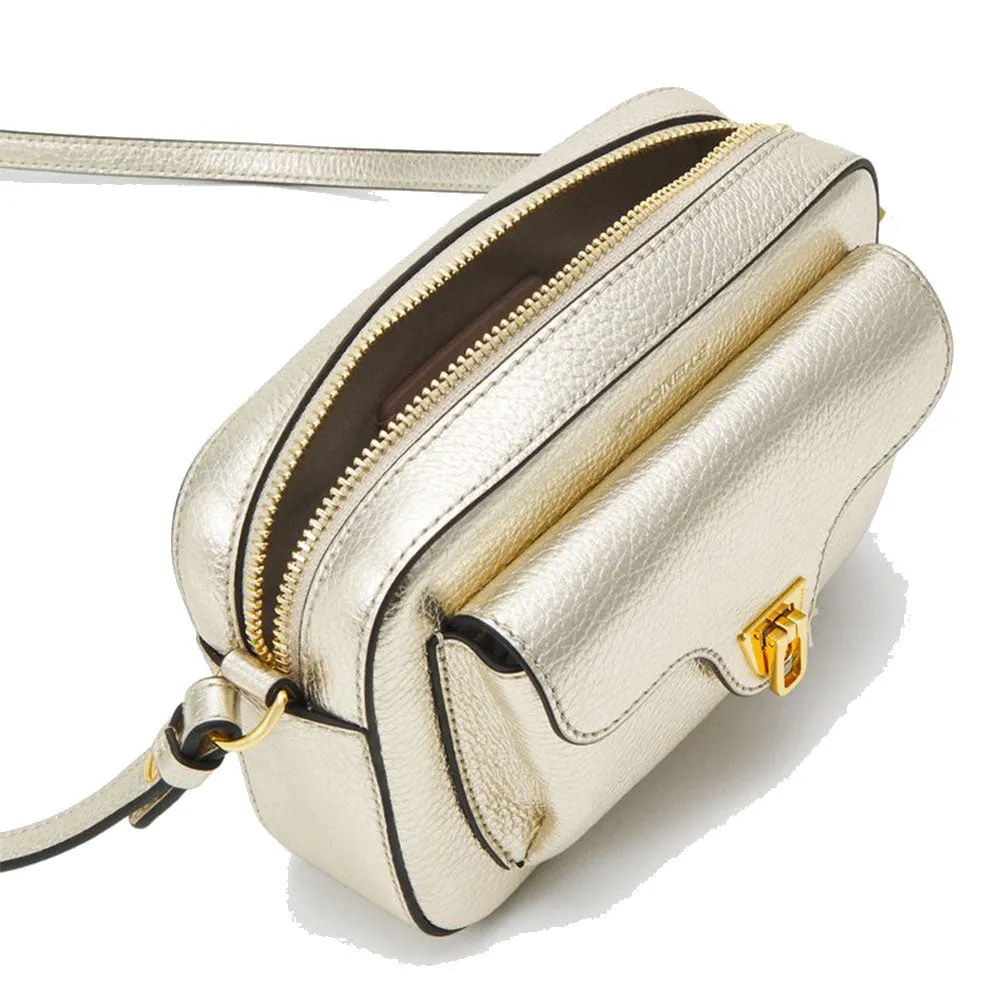 Borsa Donna a Tracolla COCCINELLE in Pelle Pale Gold linea Beat Soft Mini