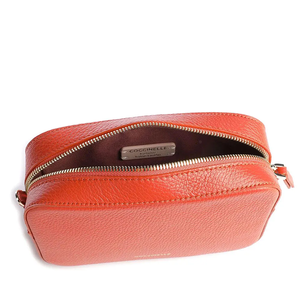 Borsa Donna a Tracolla COCCINELLE Linea Tebe Colore Tangerine - E5MN555I101