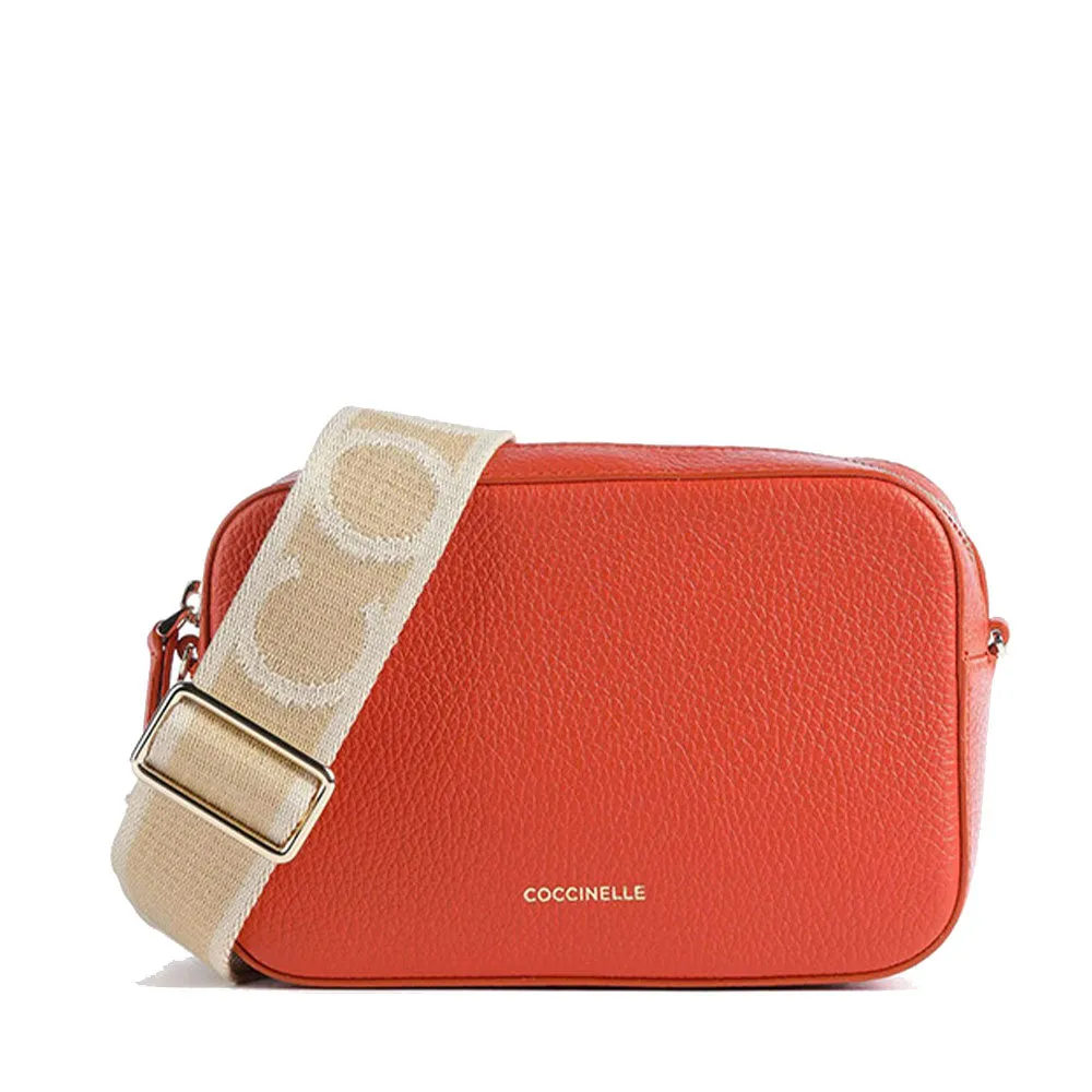 Borsa Donna a Tracolla COCCINELLE Linea Tebe Colore Tangerine - E5MN555I101