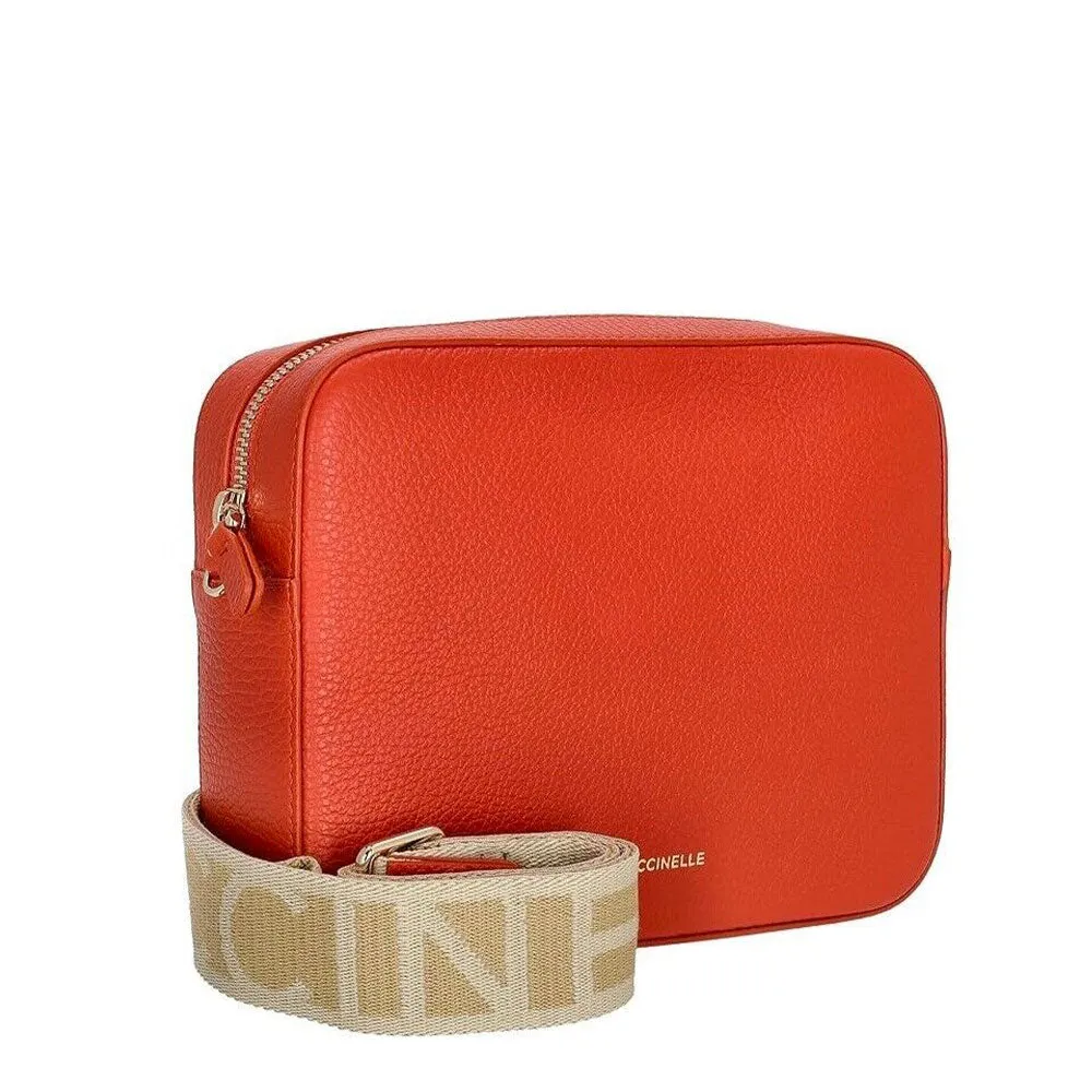 Borsa Donna a Tracolla COCCINELLE Linea Tebe Colore Tangerine - E5MN555M301