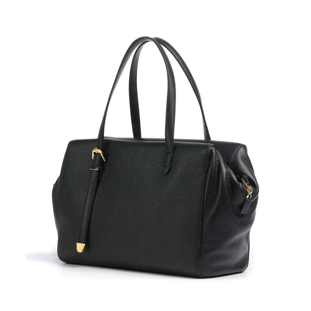 Borsa Donna Bauletto a Mano COCCINELLE in Pelle Nera Linea Gleen