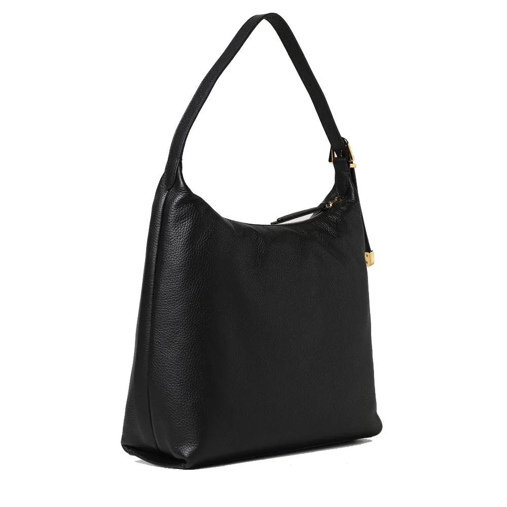 Borsa Donna Hobo a Spalla COCCINELLE in Pelle Linea Gleen colore Nero