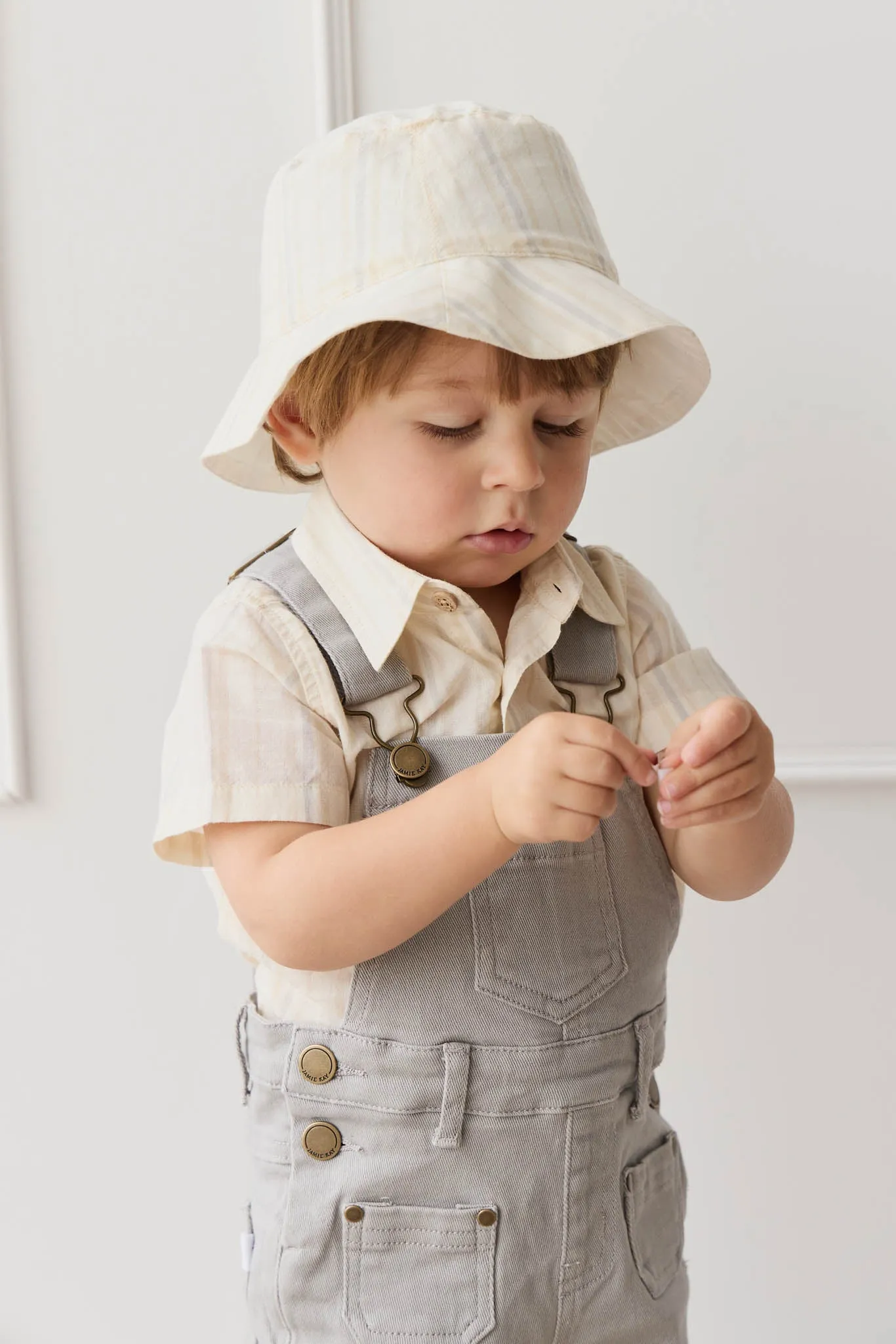 Bucket Hat - Coastal Stripe Cloud