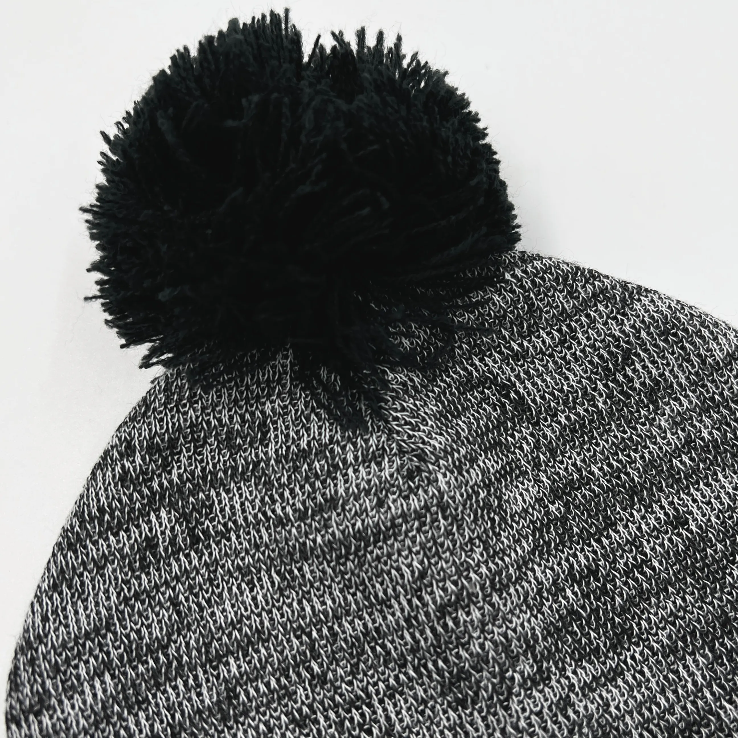 Buffalo Sabres Black & Heather Gray Goat Head Pom Pom Beanie