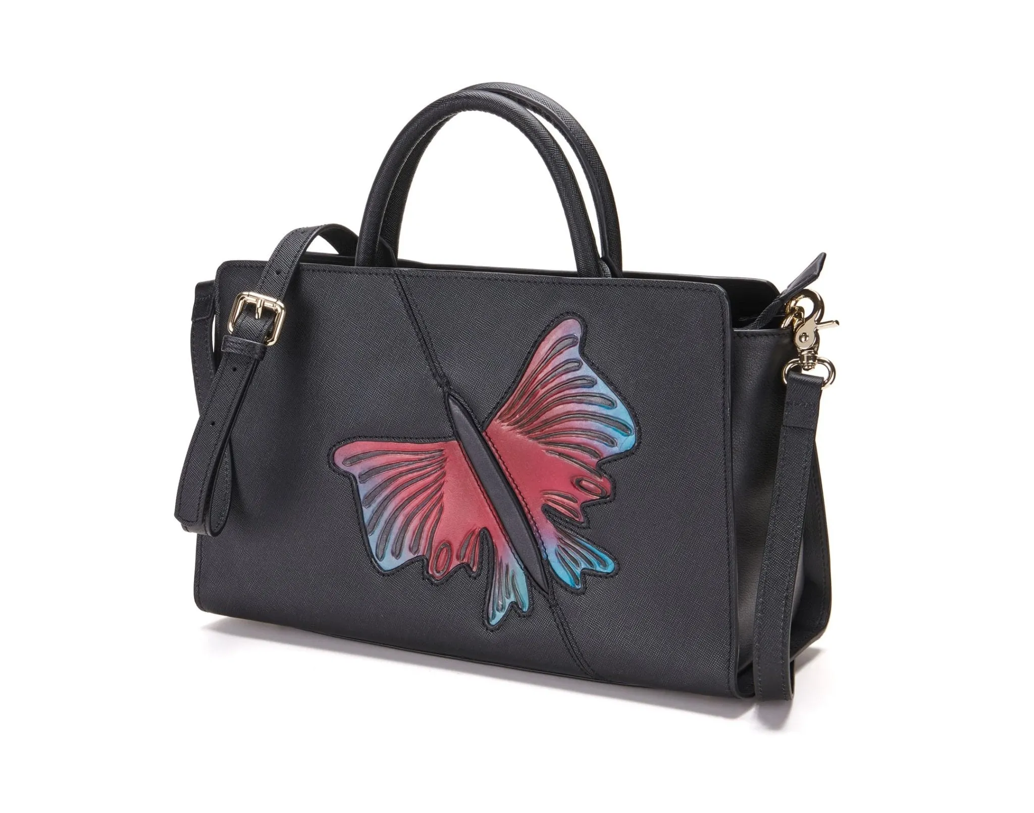 Butterfly Black Satchel