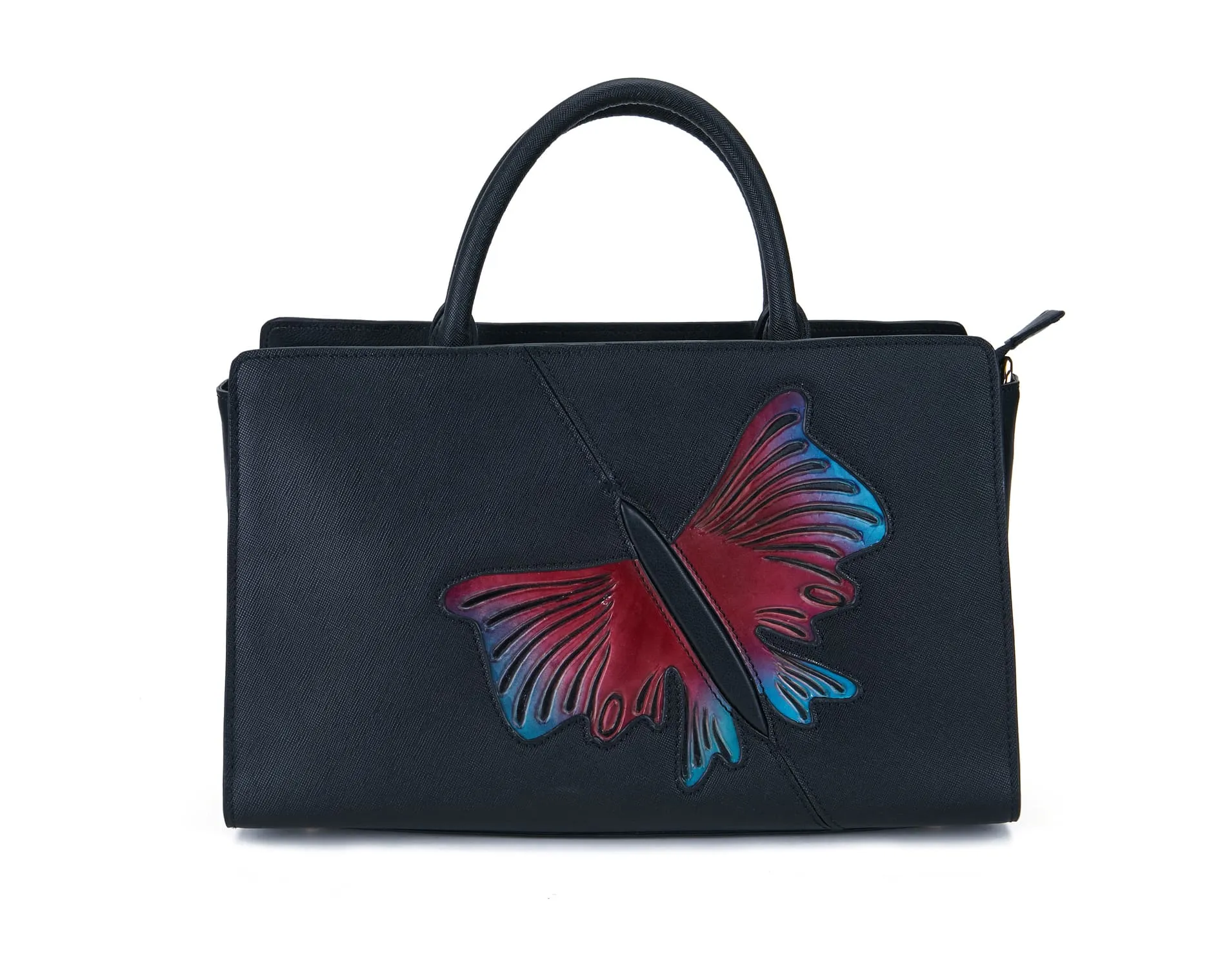 Butterfly Black Satchel