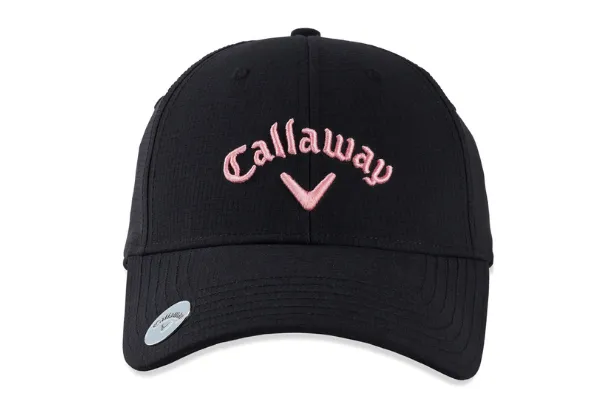 Callaway Ladies Golf Stitch Magneet Cap Zwart Roze