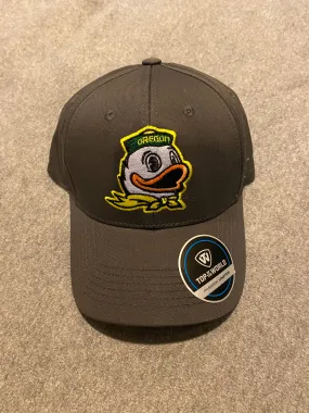 Charcoal Gray Adjustable Oregon Ducks Hat