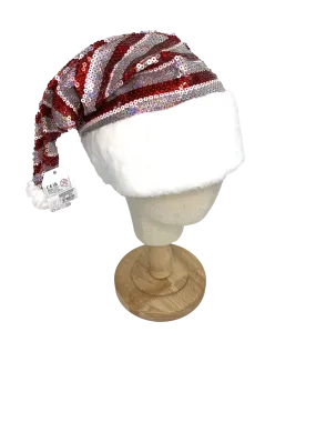 Claire's Red Sequin Christmas Hat One Size