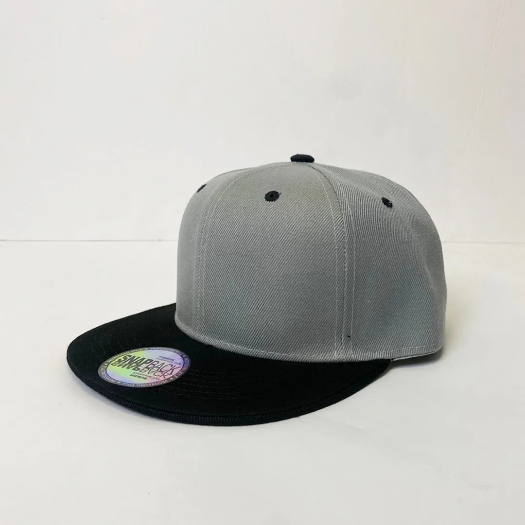 Classic 5 Panel Snapback Two Tone Hat - Green Camo