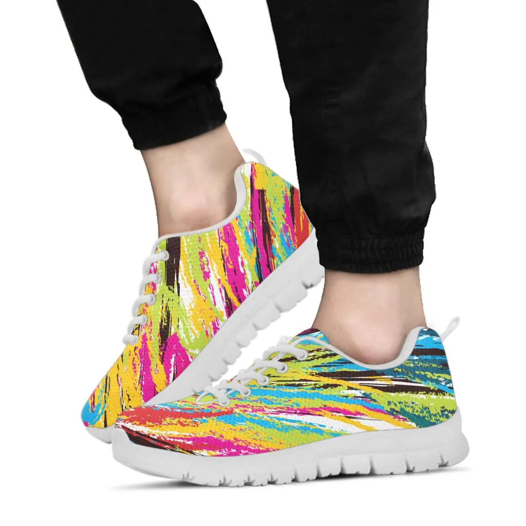 Colorful Lines Running Shoes