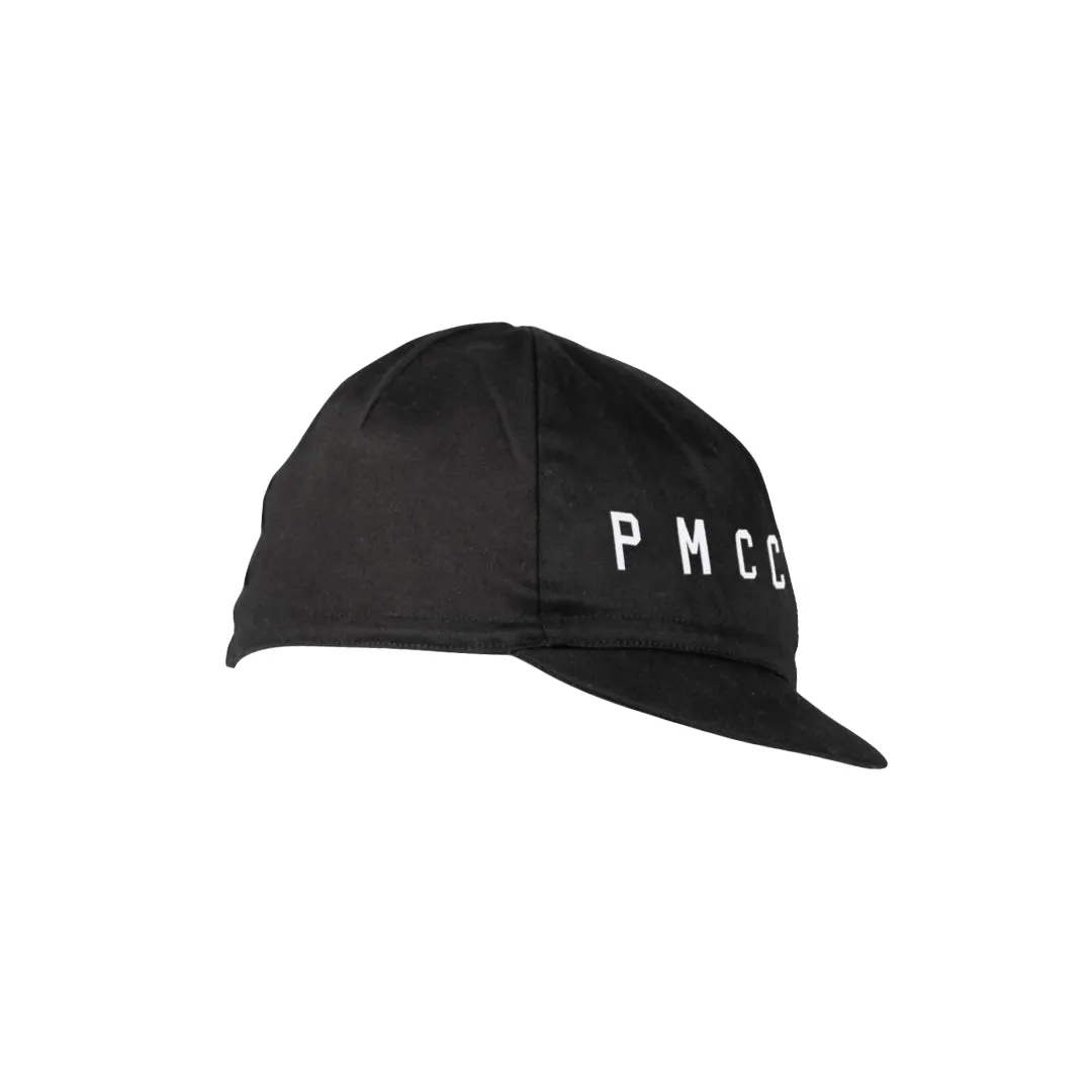 Cotton Cycling Cap - PMCC Black White