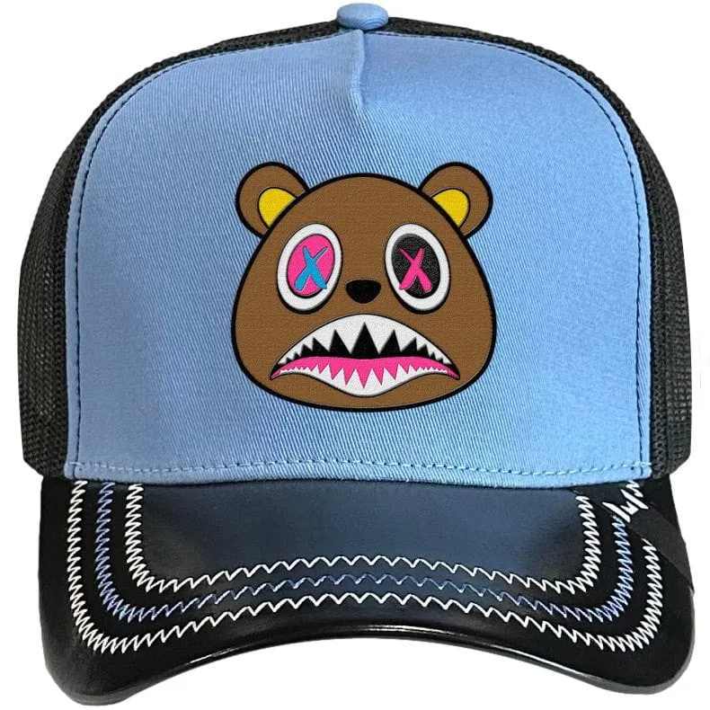 CRAZY BAWS : 2T Black/Carolina Trucker Hat *EXCLUSIVE*