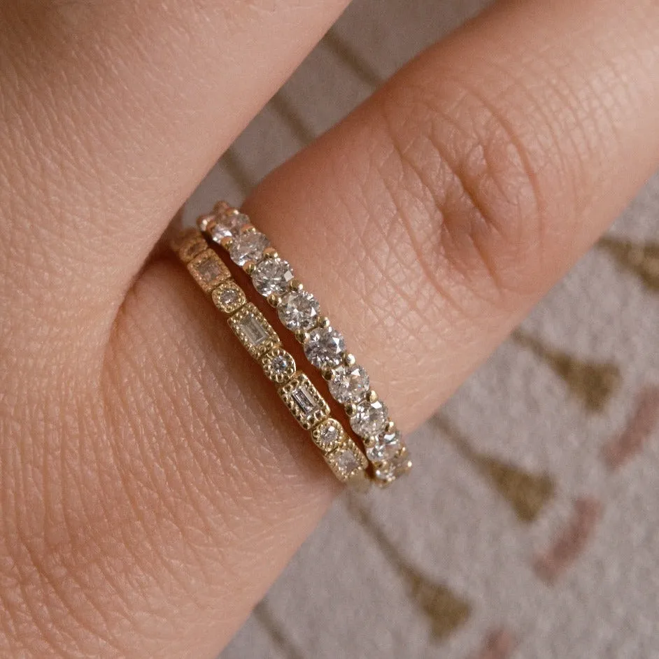 Diamond Fusion Half Eternity Band