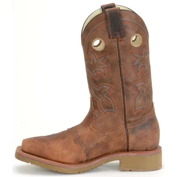 Double H Men's Antonio 13" Square Toe Western Work Boot- Brown- DH5134