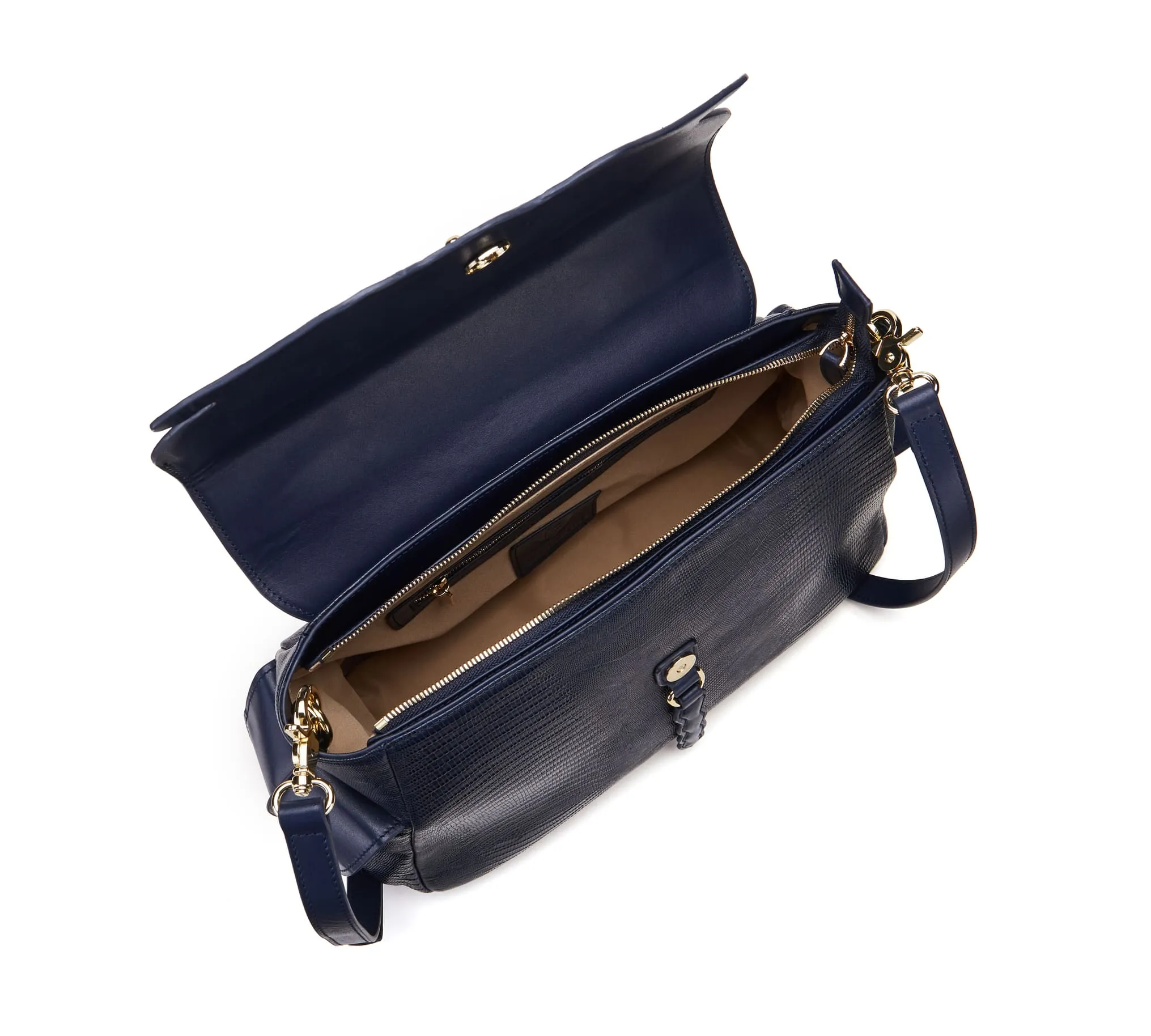 Dragonfly Blue Satchel