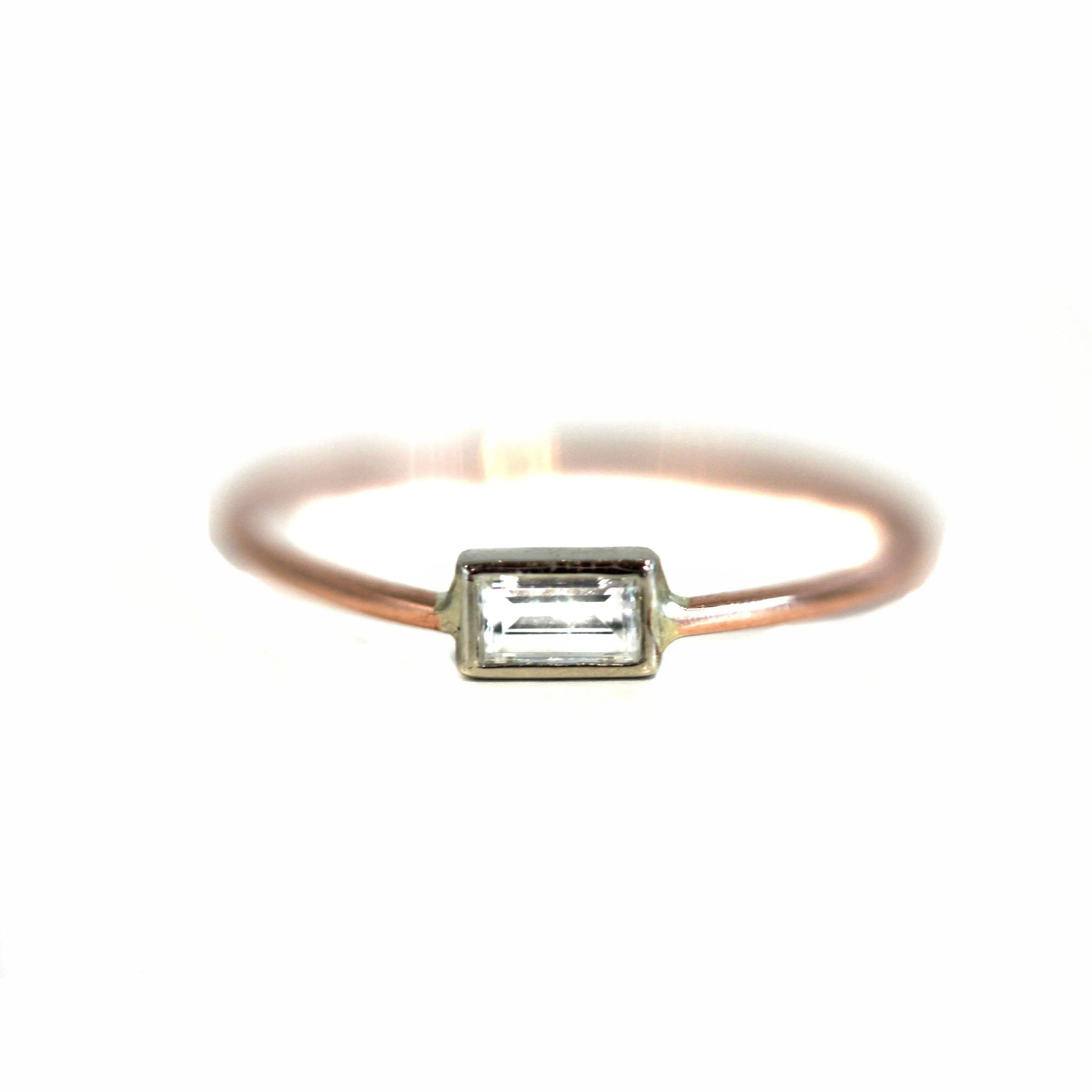 East West Baguette Diamond Ring