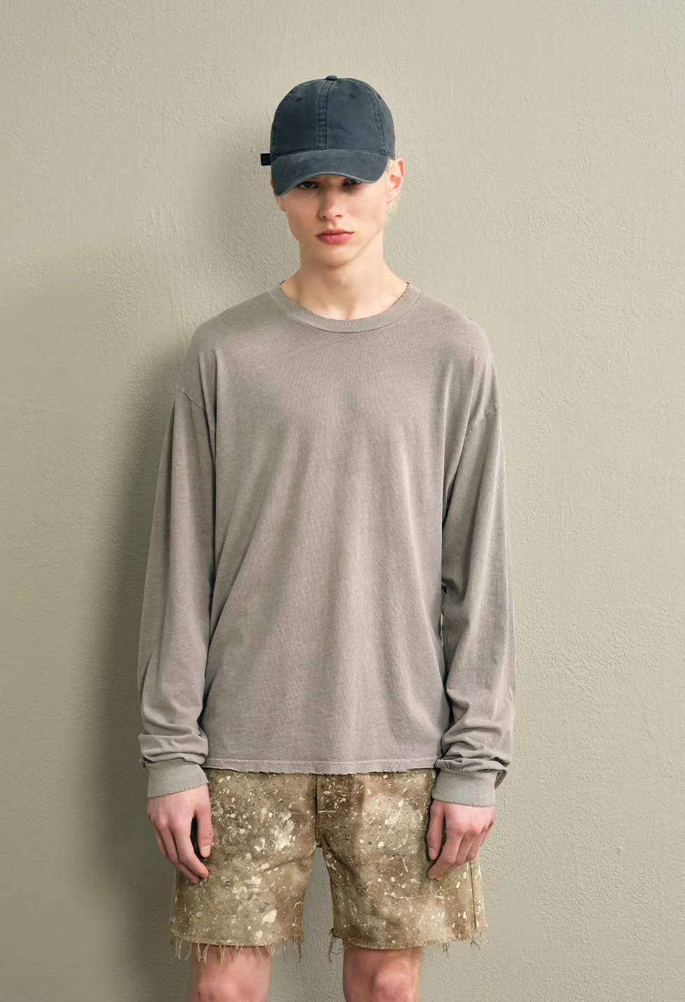 Folsom LS Cropped Tee / Vintage Oak