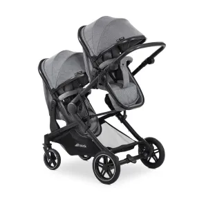 Hauck Atlantic Twin Pushchair - Melange Grey