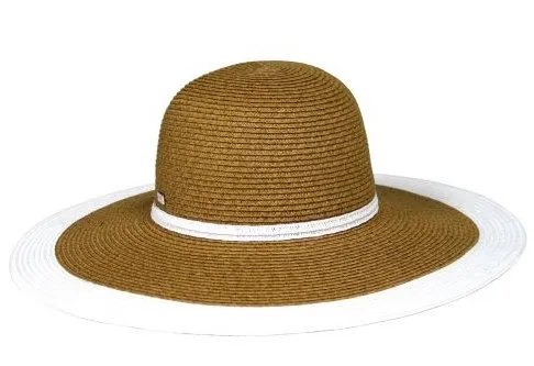 HBY WIDE BRIM HAT WITH CONTRAST STRIPE