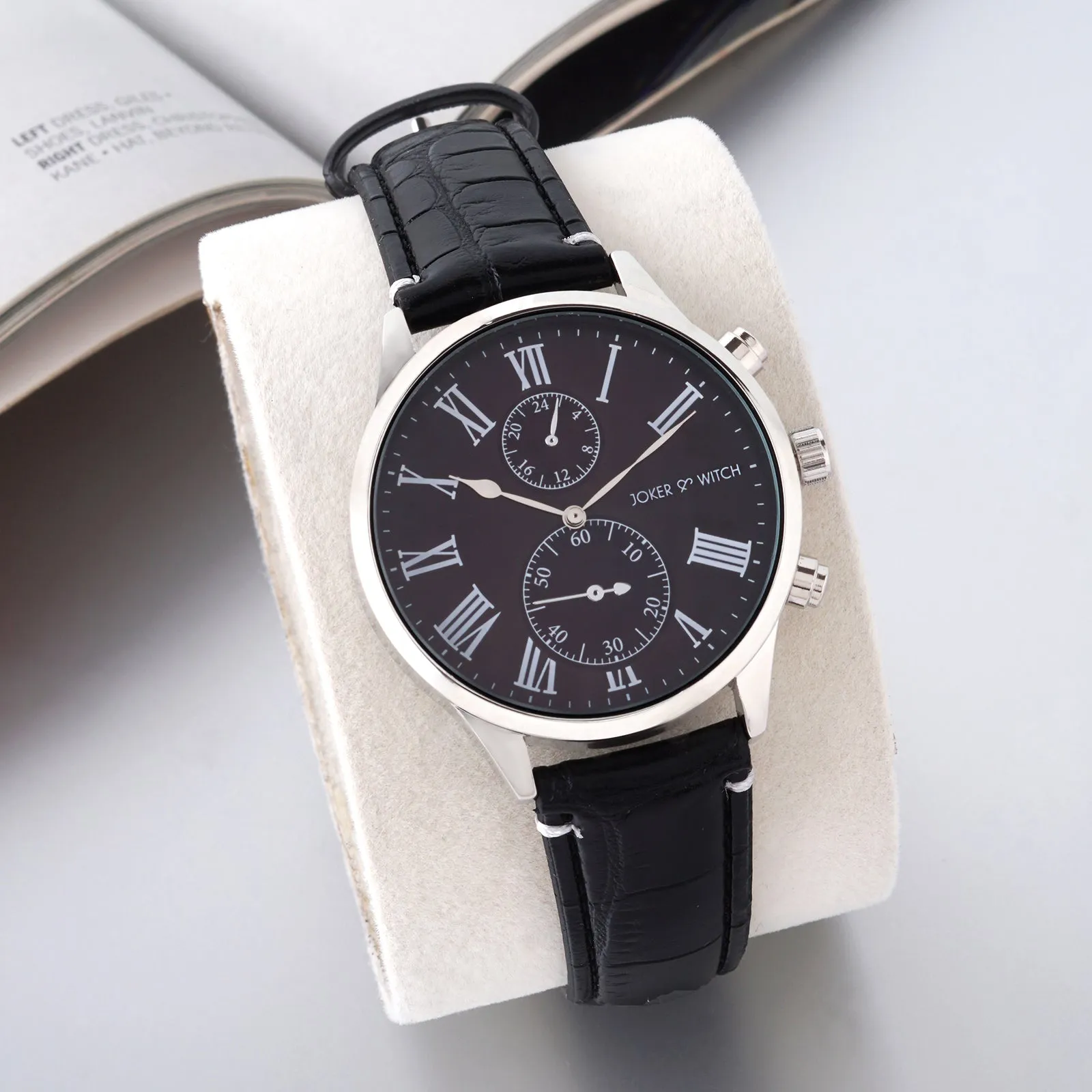 Heisler All Black Pu Strap Watch