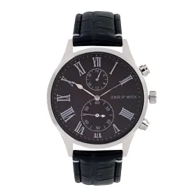 Heisler All Black Pu Strap Watch