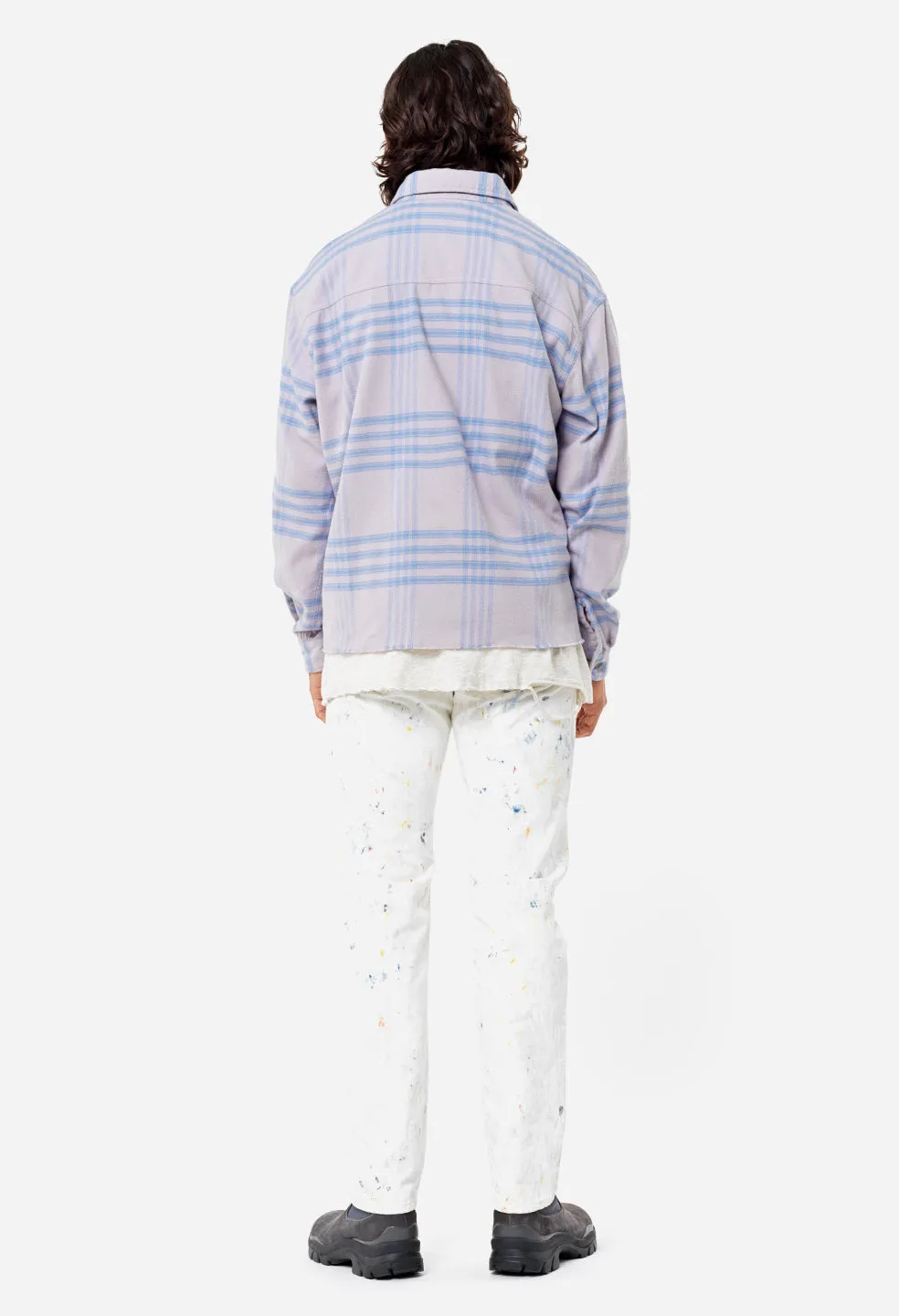 Hemi Oversized Shirt / Acai Check