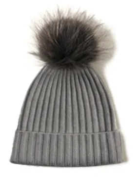 Jessa Hat Grey Cashmere