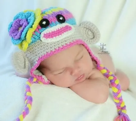 Jewels Sock Monkey Hat