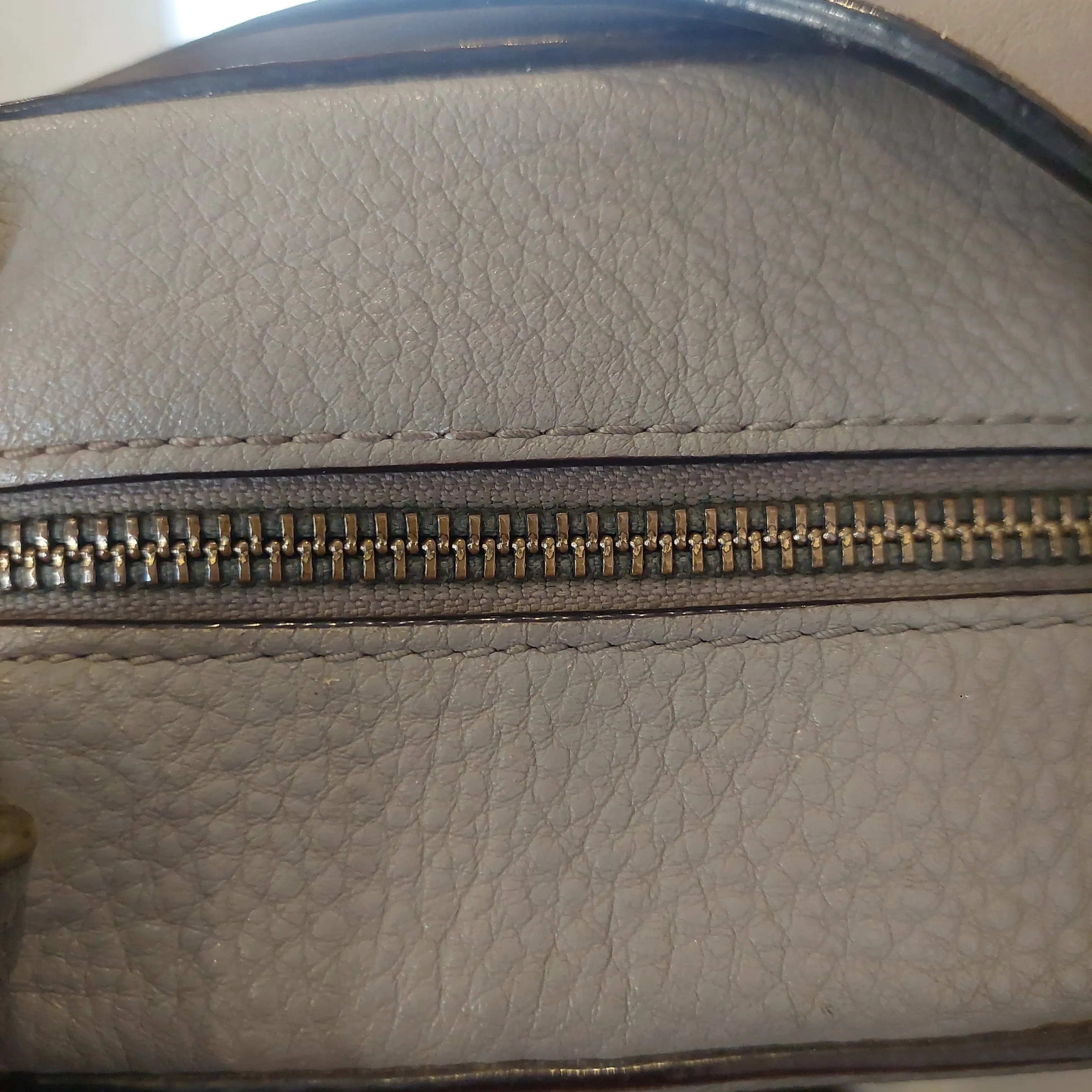 Kate Spade Grey Pebbled Leather Dome Satchel | Pre Loved |