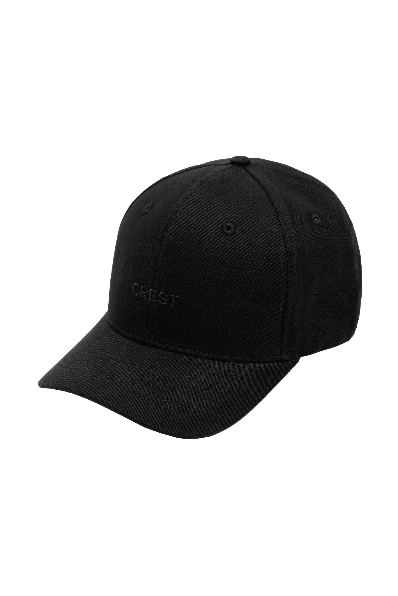 Logo-embroidered  6 Panel Hat | Black