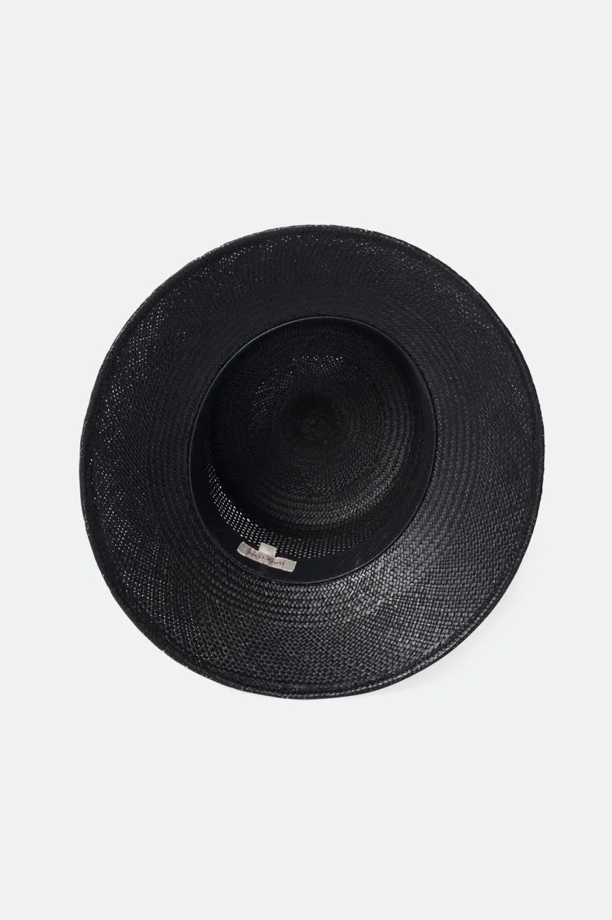 Lopez Panama Straw Bucket Hat - Coronado Black