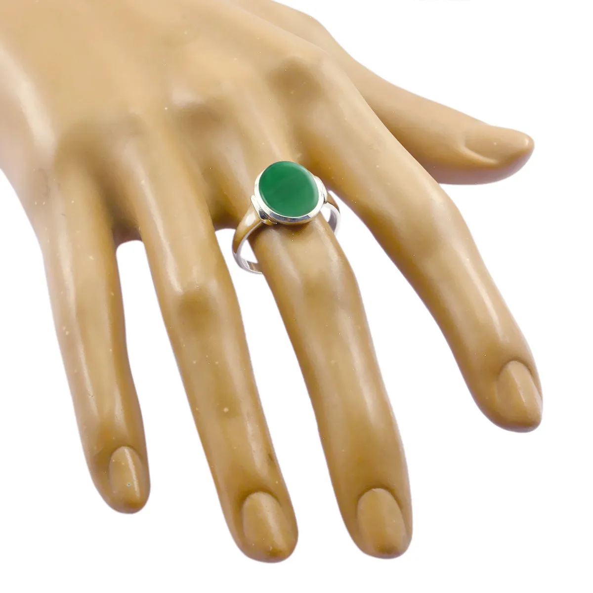 Lovesome Gemstones Green Onyx 925 Sterling Silver Rings Jewelry Buyer