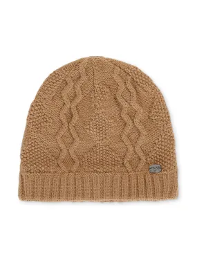 Mary Light Gauge Cable Knit Hat