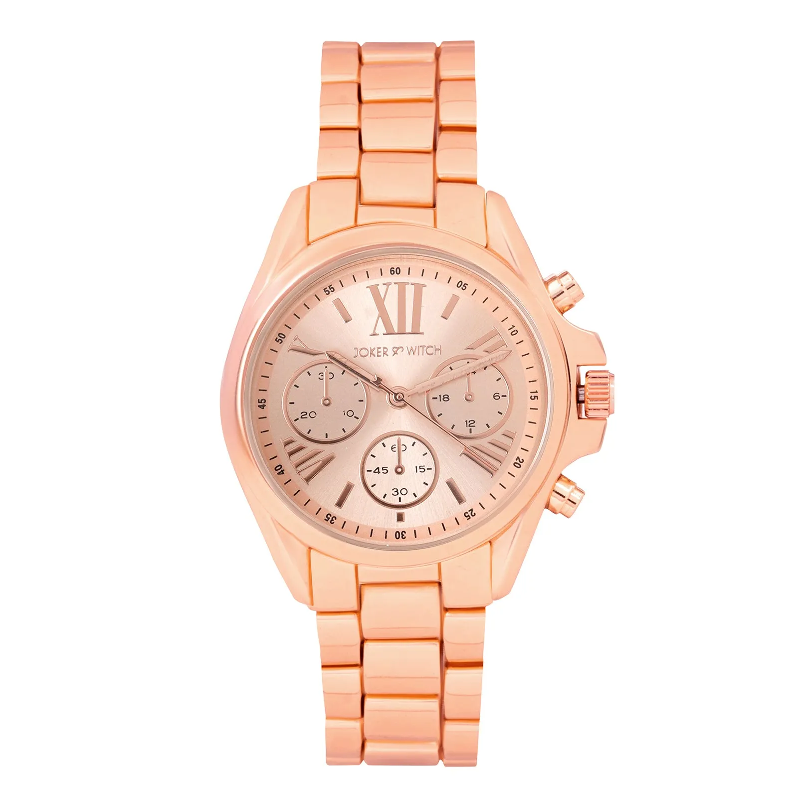 Meghan All Rosegold Metallic Strap Watch