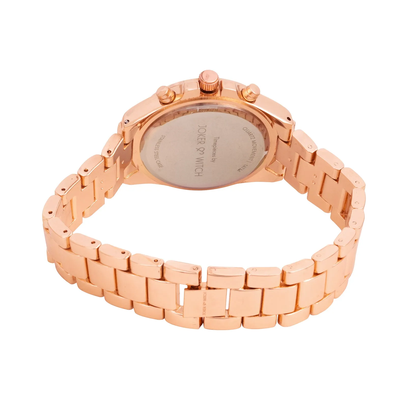 Meghan All Rosegold Metallic Strap Watch