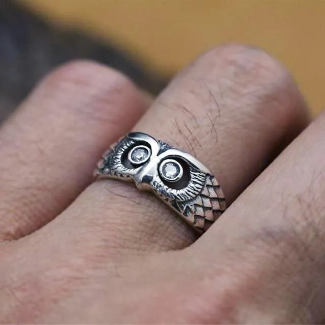 Midnight Owl Ring